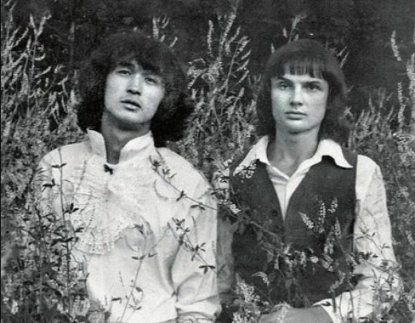 Виктор Цой и Алексей Рыбин