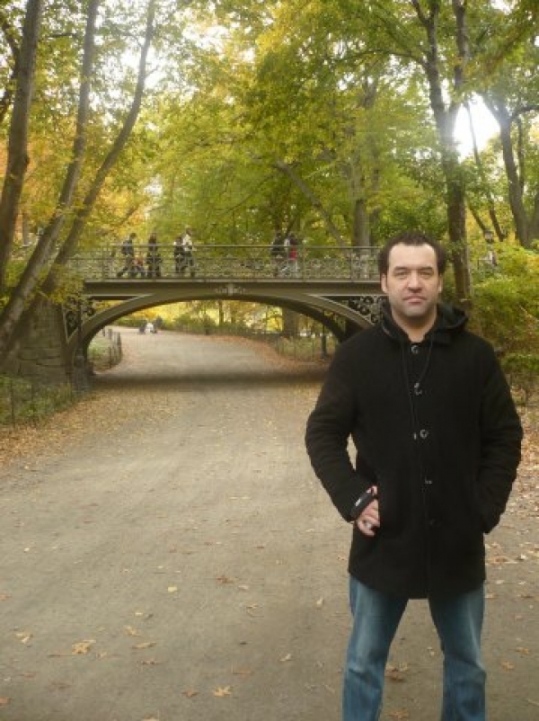 Владимир Чердаков в Центральном парке Нью-Йорка